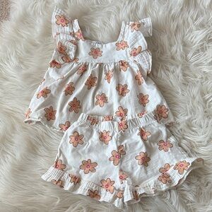 Zara Cream and Pink Floral Set